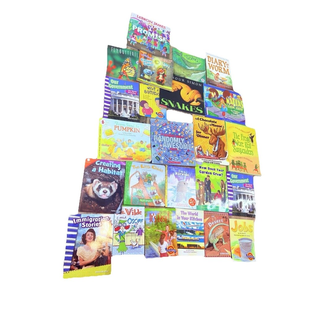 Lot 24 Story Books Assorted Childrens Library School Daycare Bedtime MIX